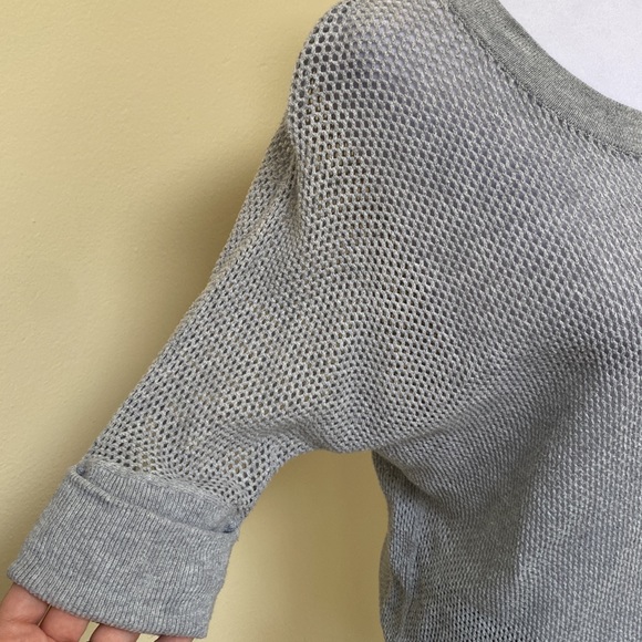 Forever 21 Gray Waffle Knit Top - Picture 5 of 7